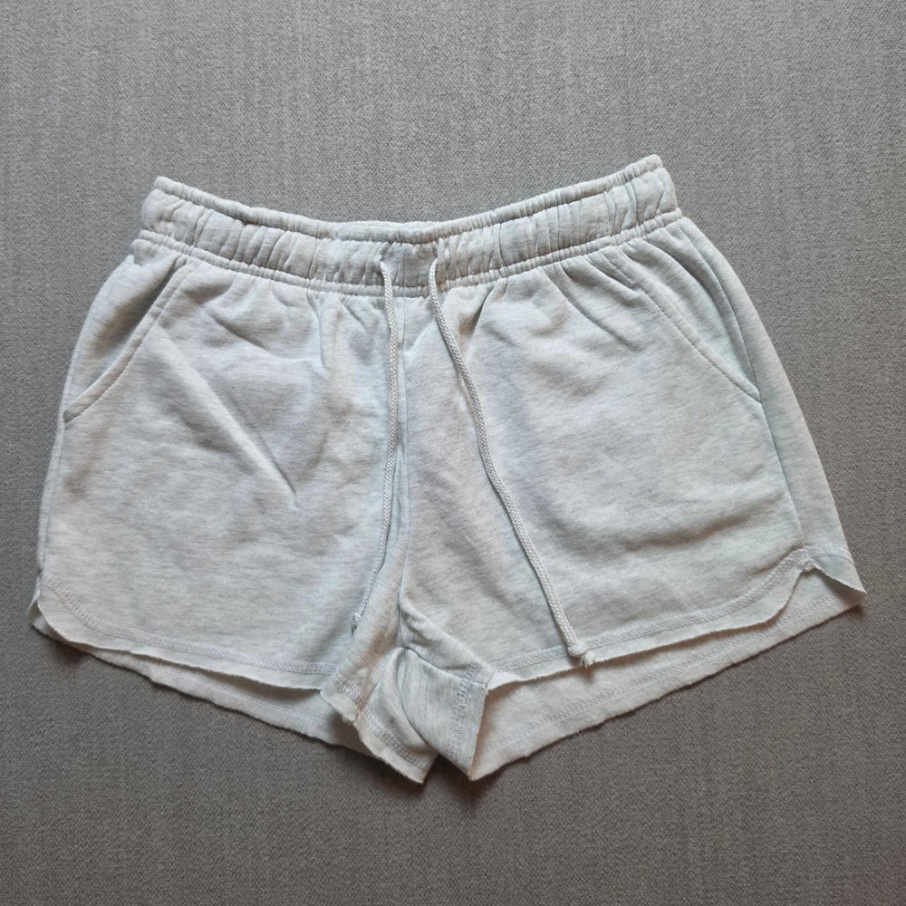Hippie Rose Lounge Shorts Women Small Grey Fleece Drawstring 1T01045T